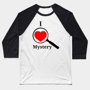 I <3 Mystery Magnifying Glass red Baseball T-Shirt